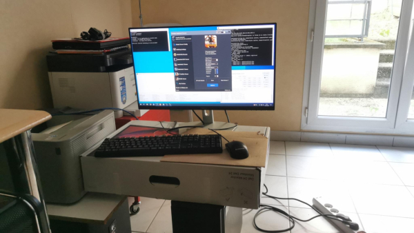Le bureau de fortune pour les tests sur BFH