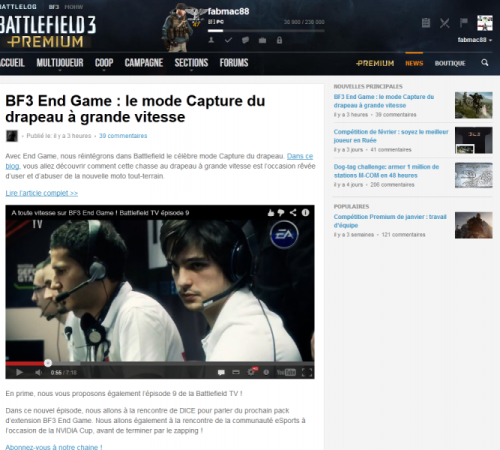 Un tonton sur BF3 TV !!!